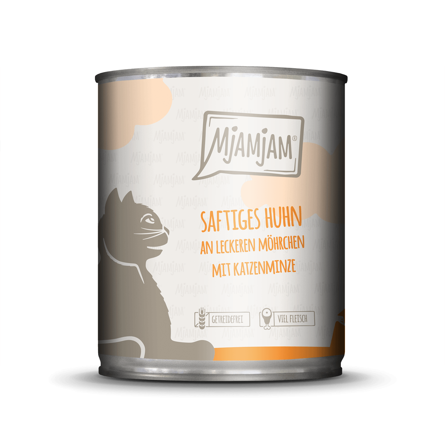Artikel mit dem Namen MjAMjAM - Katze - saftiges Huhn an leckeren Möhrchen im Shop von zoo.de , dem Onlineshop für nachhaltiges Hundefutter und Katzenfutter.