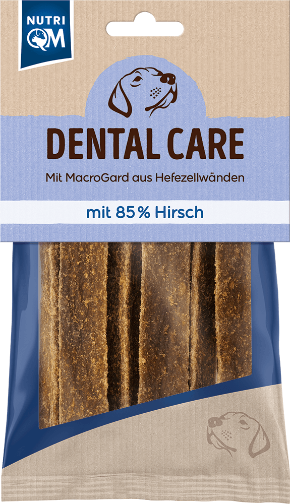 Artikel mit dem Namen NutriQM Hund Dental Care Hirsch im Shop von zoo.de , dem Onlineshop für nachhaltiges Hundefutter und Katzenfutter.