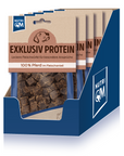 Artikel mit dem Namen NutriQM Hund Exklusiv Protein Pferd im Shop von zoo.de , dem Onlineshop für nachhaltiges Hundefutter und Katzenfutter.