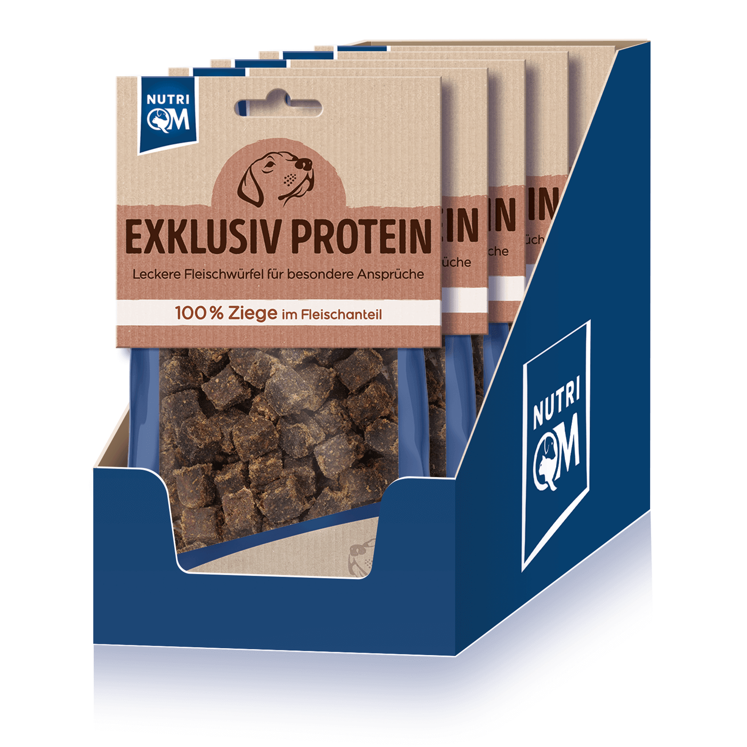 Artikel mit dem Namen NutriQM Hund Exklusiv Protein Ziege im Shop von zoo.de , dem Onlineshop für nachhaltiges Hundefutter und Katzenfutter.
