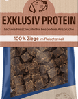 Artikel mit dem Namen NutriQM Hund Exklusiv Protein Ziege im Shop von zoo.de , dem Onlineshop für nachhaltiges Hundefutter und Katzenfutter.