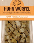 Artikel mit dem Namen NutriQM Hund Huhn Würfel im Shop von zoo.de , dem Onlineshop für nachhaltiges Hundefutter und Katzenfutter.