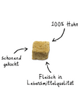 Artikel mit dem Namen NutriQM Hund Huhn Würfel im Shop von zoo.de , dem Onlineshop für nachhaltiges Hundefutter und Katzenfutter.