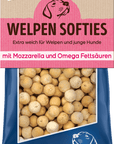 Artikel mit dem Namen NutriQM Hund Welpen Softis Mozarella im Shop von zoo.de , dem Onlineshop für nachhaltiges Hundefutter und Katzenfutter.