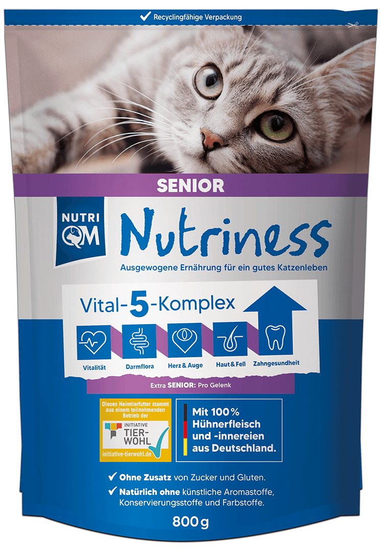 NutriQM Katze Nutriness Senior – Trockenfutter – zoo.de