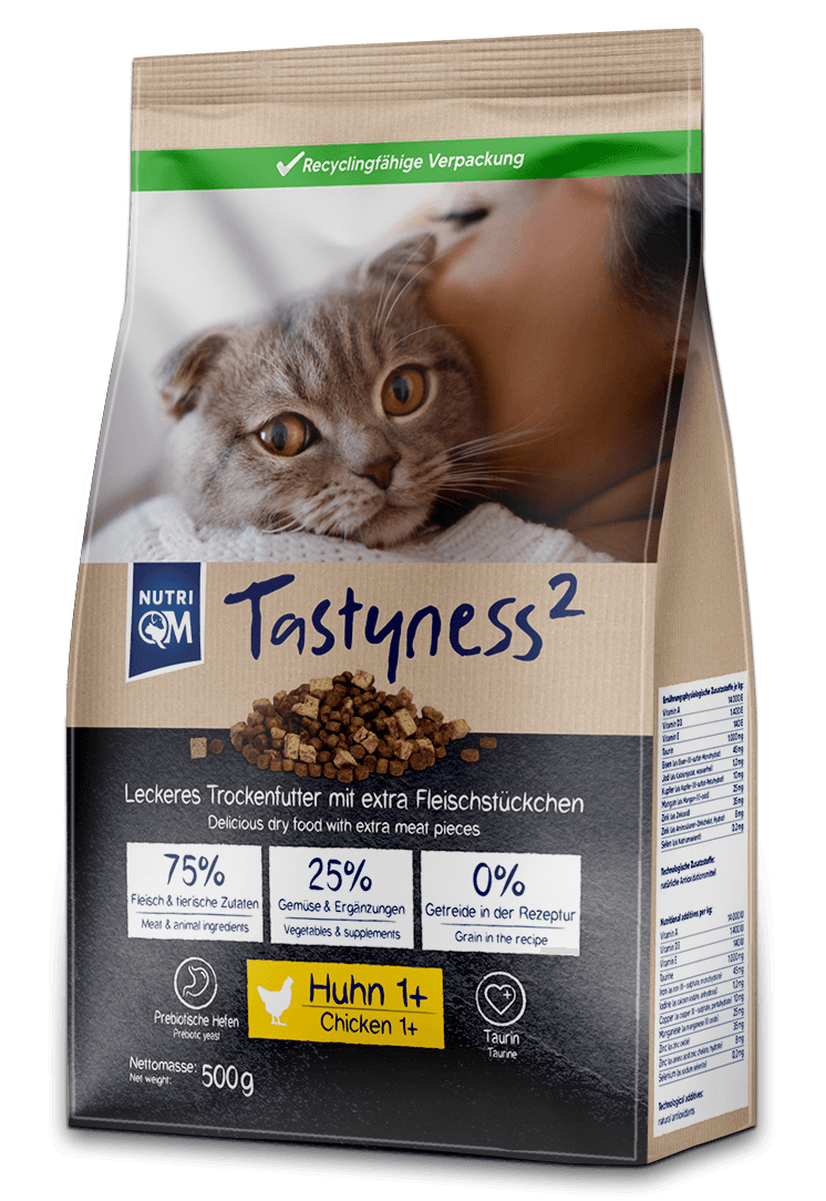 NutriQM Katze Tastyness² Huhn – Trockenfutter getreidefrei – zoo.de