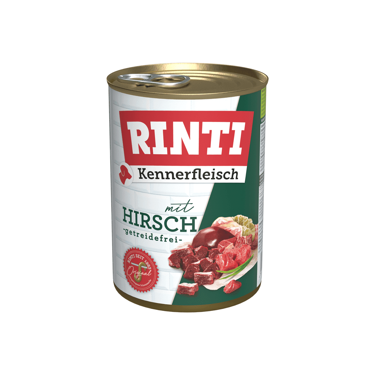 RINTI Kennerfleisch Hirsch – Hundefutter getreidefrei – zoo.de