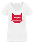 Artikel mit dem Namen "Mir reichts! Ich geh die Katze kuscheln" | Frauen Bio-T-Shirt mit V-Ausschnitt im Shop von zoo.de , dem Onlineshop für nachhaltiges Hundefutter und Katzenfutter.