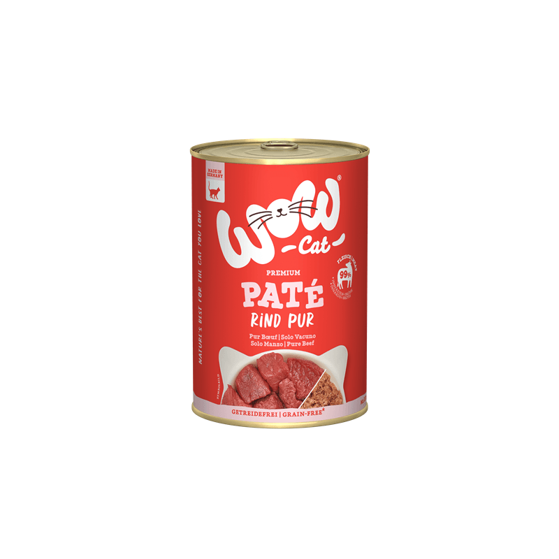 WOW CAT ADULT Rind Pur – Nassfutter getreidefrei – zoo.de