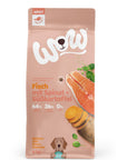 Artikel mit dem Namen WOW Fisch mit Spinat und Süßkartoffel im Shop von zoo.de , dem Onlineshop für nachhaltiges Hundefutter und Katzenfutter.