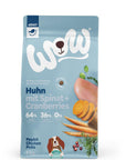 Artikel mit dem Namen WOW Huhn mit Spinat und Cranberries im Shop von zoo.de , dem Onlineshop für nachhaltiges Hundefutter und Katzenfutter.