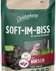 Artikel mit dem Namen Christopherus Snacks Soft-Im-Biss mit Hirsch im Shop von zoo.de , dem Onlineshop für nachhaltiges Hundefutter und Katzenfutter.