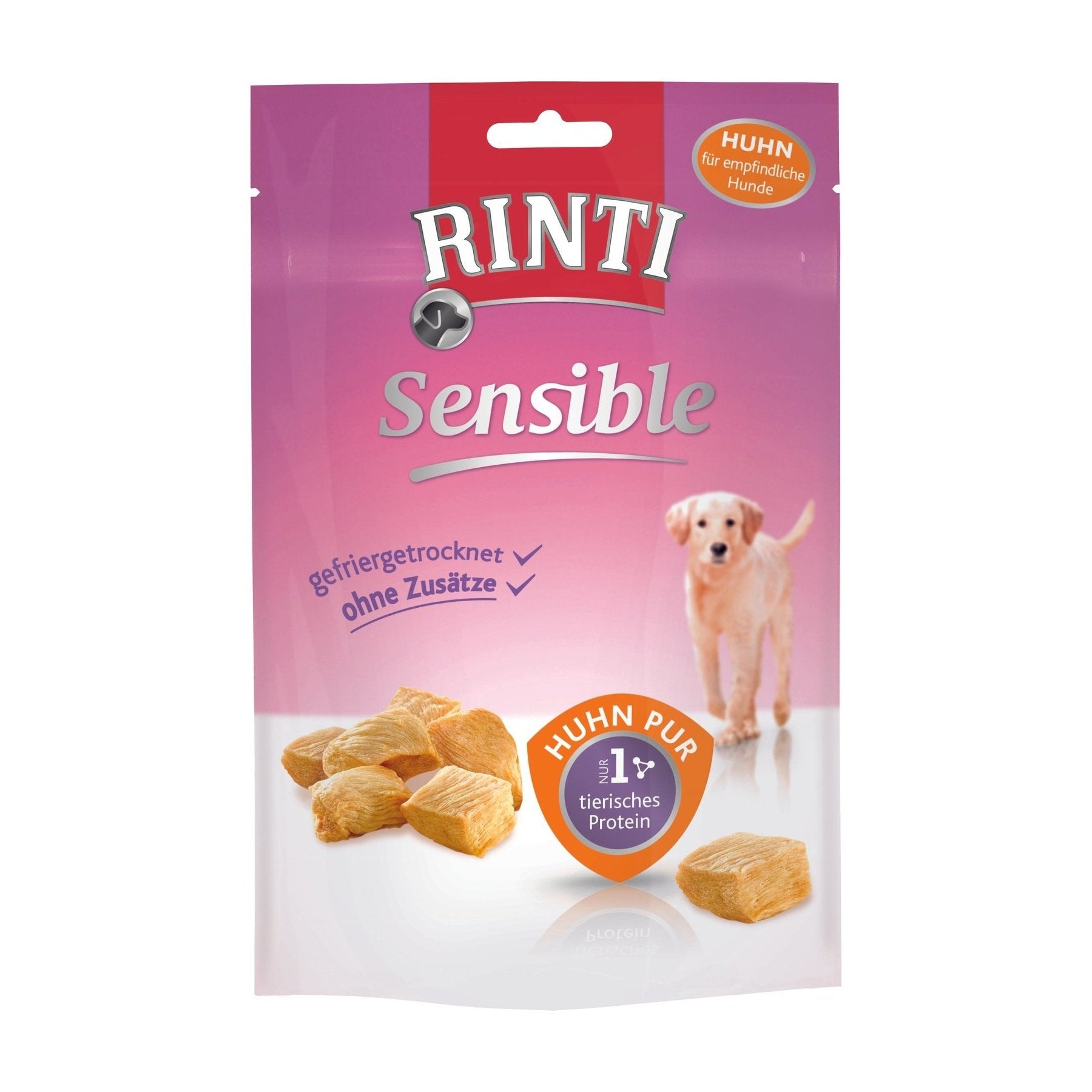 Artikel mit dem Namen Rinti Snack Huhn pur im Shop von zoo.de , dem Onlineshop für nachhaltiges Hundefutter und Katzenfutter.