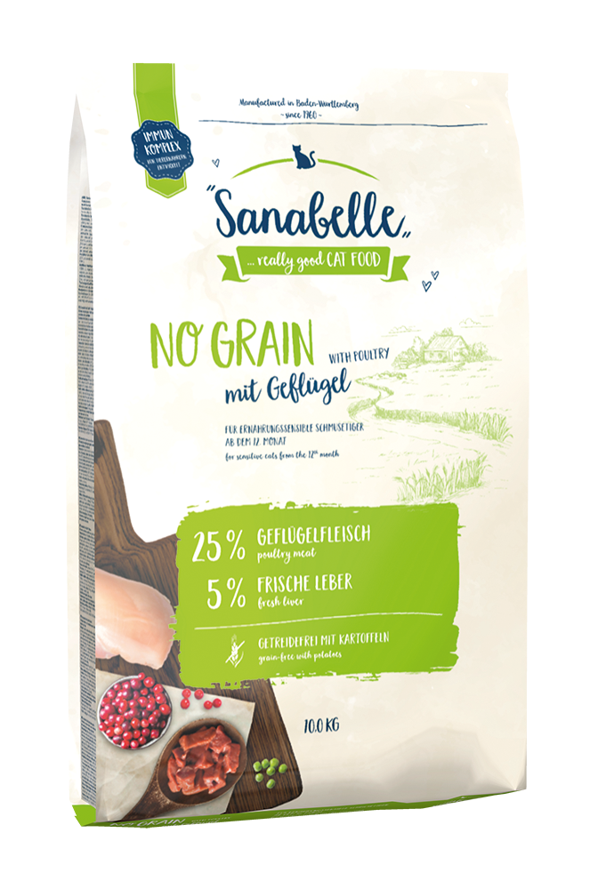 Artikel mit dem Namen Sanabelle No-Grain Geflügel im Shop von zoo.de , dem Onlineshop für nachhaltiges Hundefutter und Katzenfutter.