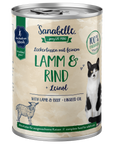 Artikel mit dem Namen Sanabelle Nassfutter mit Lamm & Rind im Shop von zoo.de , dem Onlineshop für nachhaltiges Hundefutter und Katzenfutter.