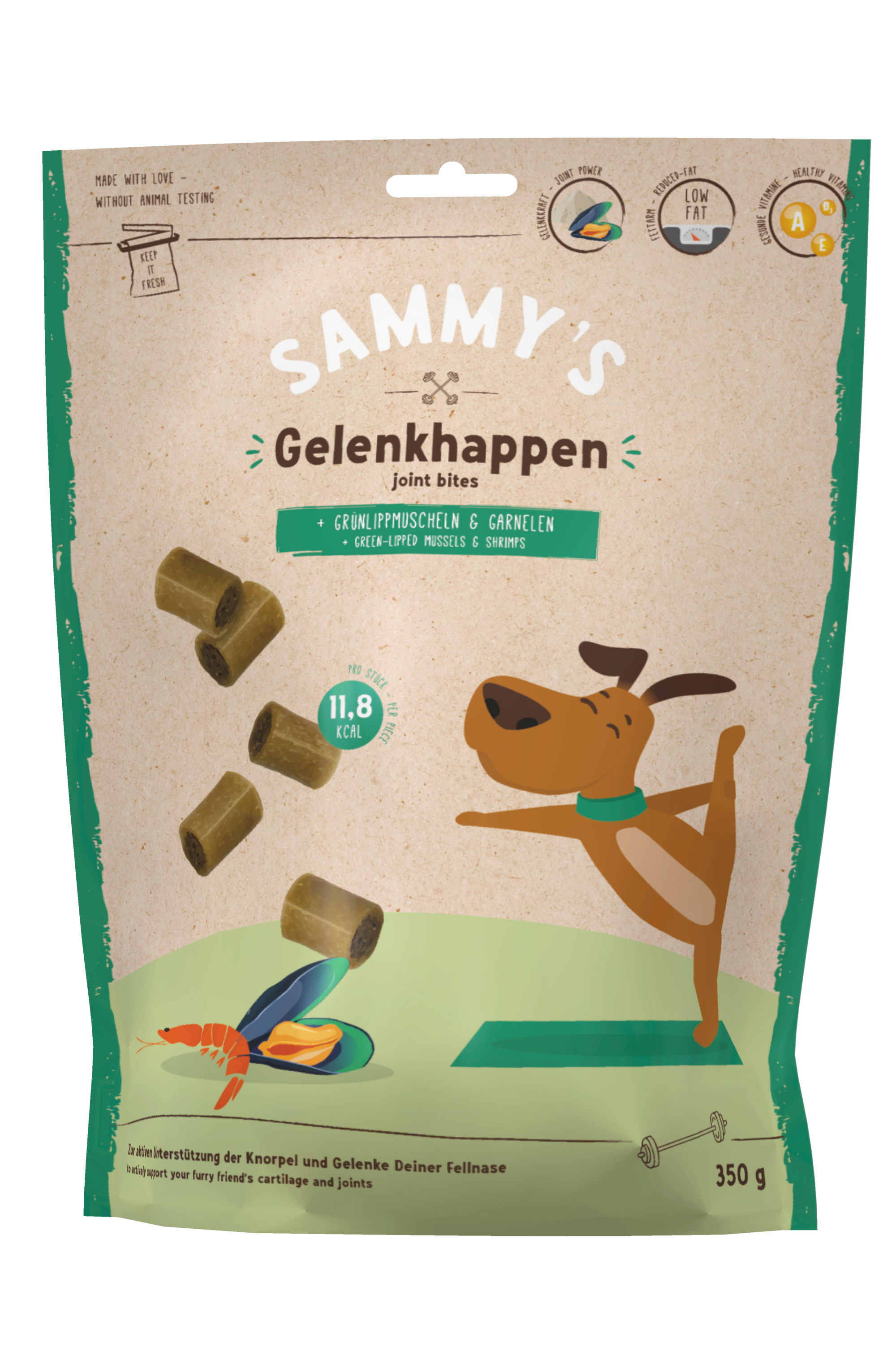 Artikel mit dem Namen Bosch Sammy's Gelenkhappen Hundesnack im Shop von zoo.de , dem Onlineshop für nachhaltiges Hundefutter und Katzenfutter.