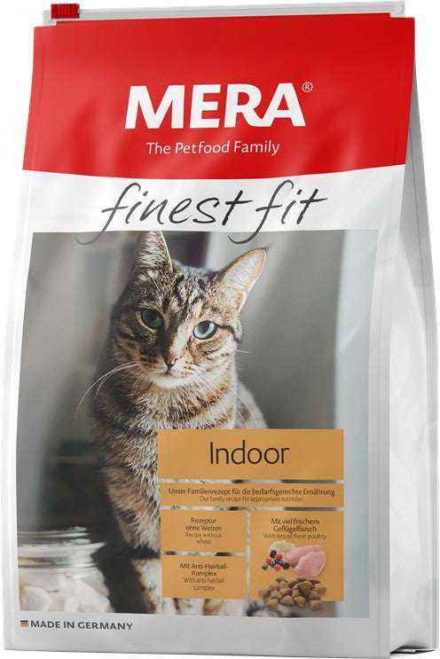 Artikel mit dem Namen MERA Cats finest fit Indoor im Shop von zoo.de , dem Onlineshop für nachhaltiges Hundefutter und Katzenfutter.