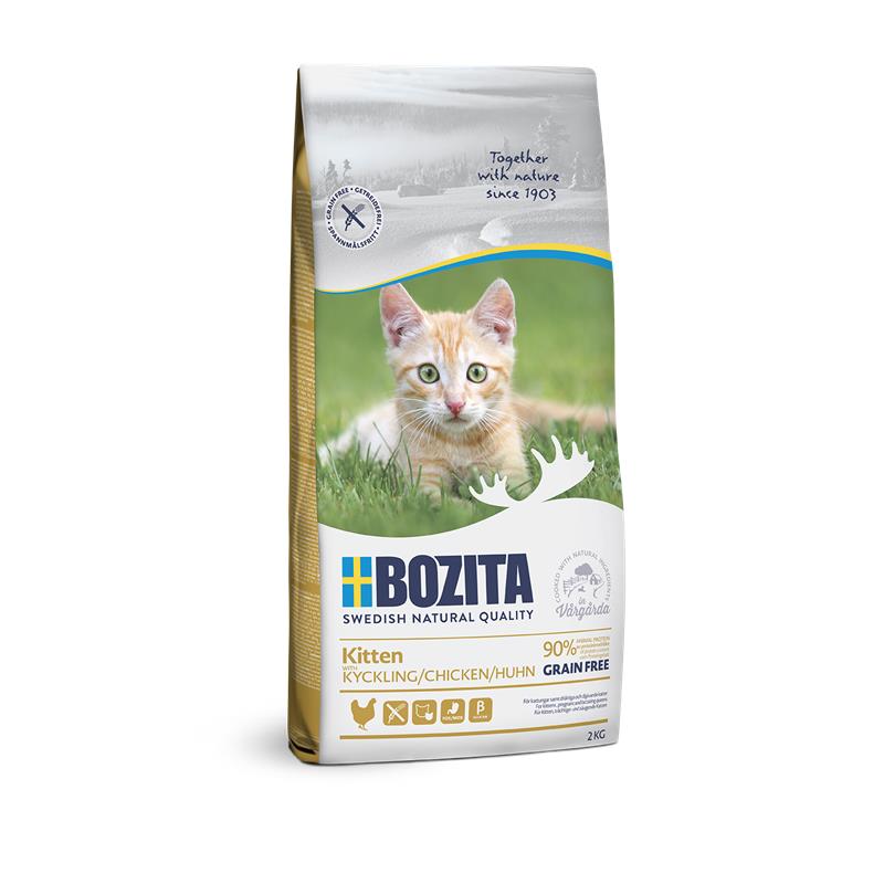 Artikel mit dem Namen Bozita Katze Kitten Grainfree im Shop von zoo.de , dem Onlineshop für nachhaltiges Hundefutter und Katzenfutter.