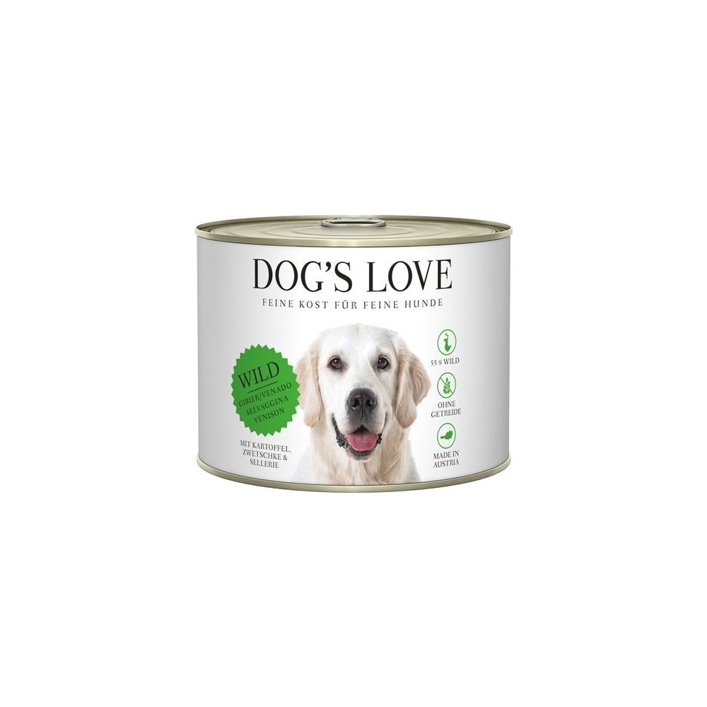 Artikel mit dem Namen DOG&#39;S LOVE Wild im Shop von zoo.de , dem Onlineshop für nachhaltiges Hundefutter und Katzenfutter.