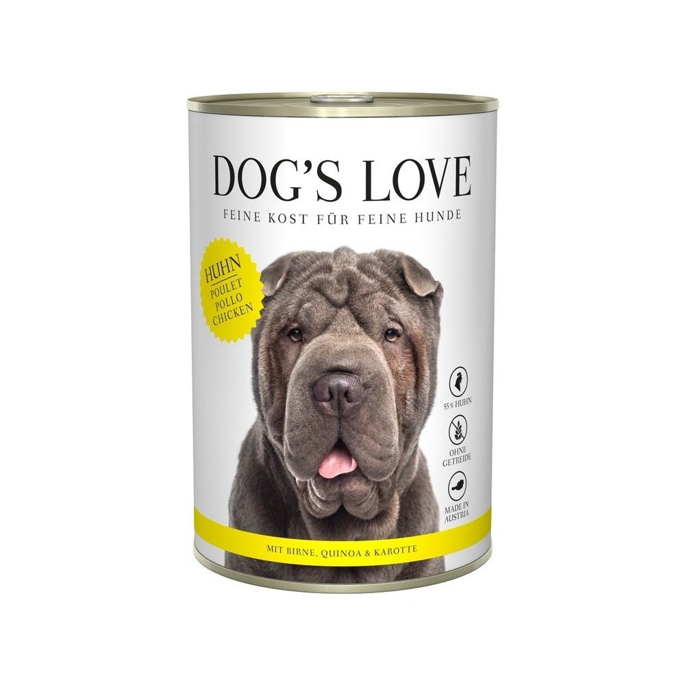 Artikel mit dem Namen DOG'S LOVE Huhn im Shop von zoo.de , dem Onlineshop für nachhaltiges Hundefutter und Katzenfutter.