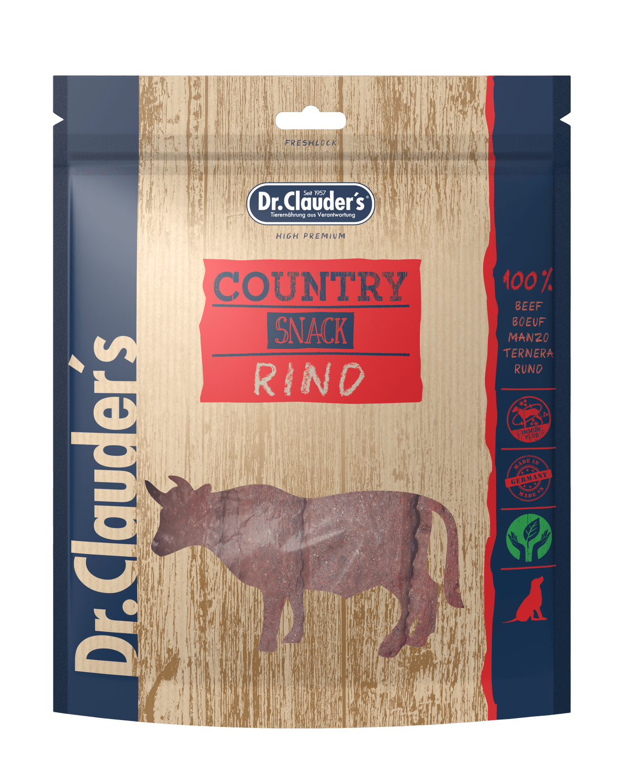 Artikel mit dem Namen Dr.Clauder's Country Line Rind im Shop von zoo.de , dem Onlineshop für nachhaltiges Hundefutter und Katzenfutter.