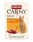 Artikel mit dem Namen Animonda Cat Carny Adult Rind & Huhn im Shop von zoo.de , dem Onlineshop für nachhaltiges Hundefutter und Katzenfutter.