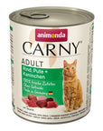 Artikel mit dem Namen Animonda Cat Carny Adult Rind & Pute & Kaninchen im Shop von zoo.de , dem Onlineshop für nachhaltiges Hundefutter und Katzenfutter.