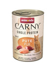 Artikel mit dem Namen Animonda Cat Carny Adult Single Protein Pute im Shop von zoo.de , dem Onlineshop für nachhaltiges Hundefutter und Katzenfutter.