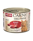 Artikel mit dem Namen Animonda Cat Carny Adult Single Protein Rind im Shop von zoo.de , dem Onlineshop für nachhaltiges Hundefutter und Katzenfutter.