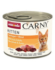 Artikel mit dem Namen Animonda Cat Carny Kitten Geflügel & Rind im Shop von zoo.de , dem Onlineshop für nachhaltiges Hundefutter und Katzenfutter.