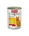 Artikel mit dem Namen Animonda Cat Carny Senior Rind & Huhn & Käse im Shop von zoo.de , dem Onlineshop für nachhaltiges Hundefutter und Katzenfutter.
