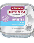 Artikel mit dem Namen Animonda Cat Integra Protect Diabetes mit Lachs im Shop von zoo.de , dem Onlineshop für nachhaltiges Hundefutter und Katzenfutter.