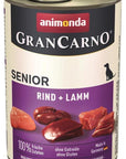 Artikel mit dem Namen Animonda Dog GranCarno Senior Kalb & Lamm im Shop von zoo.de , dem Onlineshop für nachhaltiges Hundefutter und Katzenfutter.