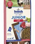 Artikel mit dem Namen Bosch Junior Lamm & Reis im Shop von zoo.de , dem Onlineshop für nachhaltiges Hundefutter und Katzenfutter.