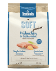 Artikel mit dem Namen Bosch Soft Junior Hühnchen & Süßkartoffel im Shop von zoo.de , dem Onlineshop für nachhaltiges Hundefutter und Katzenfutter.