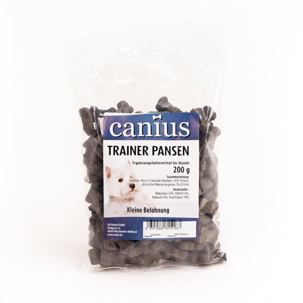 Artikel mit dem Namen Canius EU Trainer Pansen im Shop von zoo.de , dem Onlineshop für nachhaltiges Hundefutter und Katzenfutter.