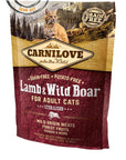 Artikel mit dem Namen Carnilove Cat Adult - Lamm & Wildschwein im Shop von zoo.de , dem Onlineshop für nachhaltiges Hundefutter und Katzenfutter.