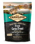 Artikel mit dem Namen Carnilove Dog Adult Fresh - Karpfen & Forelle im Shop von zoo.de , dem Onlineshop für nachhaltiges Hundefutter und Katzenfutter.