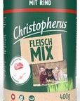 Artikel mit dem Namen Christopherus Fleischmix - mit Rind im Shop von zoo.de , dem Onlineshop für nachhaltiges Hundefutter und Katzenfutter.