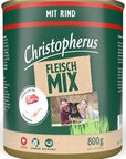 Artikel mit dem Namen Christopherus Fleischmix - mit Rind im Shop von zoo.de , dem Onlineshop für nachhaltiges Hundefutter und Katzenfutter.