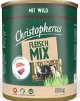 Artikel mit dem Namen Christopherus Fleischmix - mit Wild im Shop von zoo.de , dem Onlineshop für nachhaltiges Hundefutter und Katzenfutter.