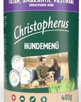 Artikel mit dem Namen Christopherus Menü -Adult - mit Fasan & Amaranth im Shop von zoo.de , dem Onlineshop für nachhaltiges Hundefutter und Katzenfutter.