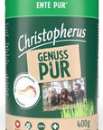 Artikel mit dem Namen Christopherus Pur Ente im Shop von zoo.de , dem Onlineshop für nachhaltiges Hundefutter und Katzenfutter.