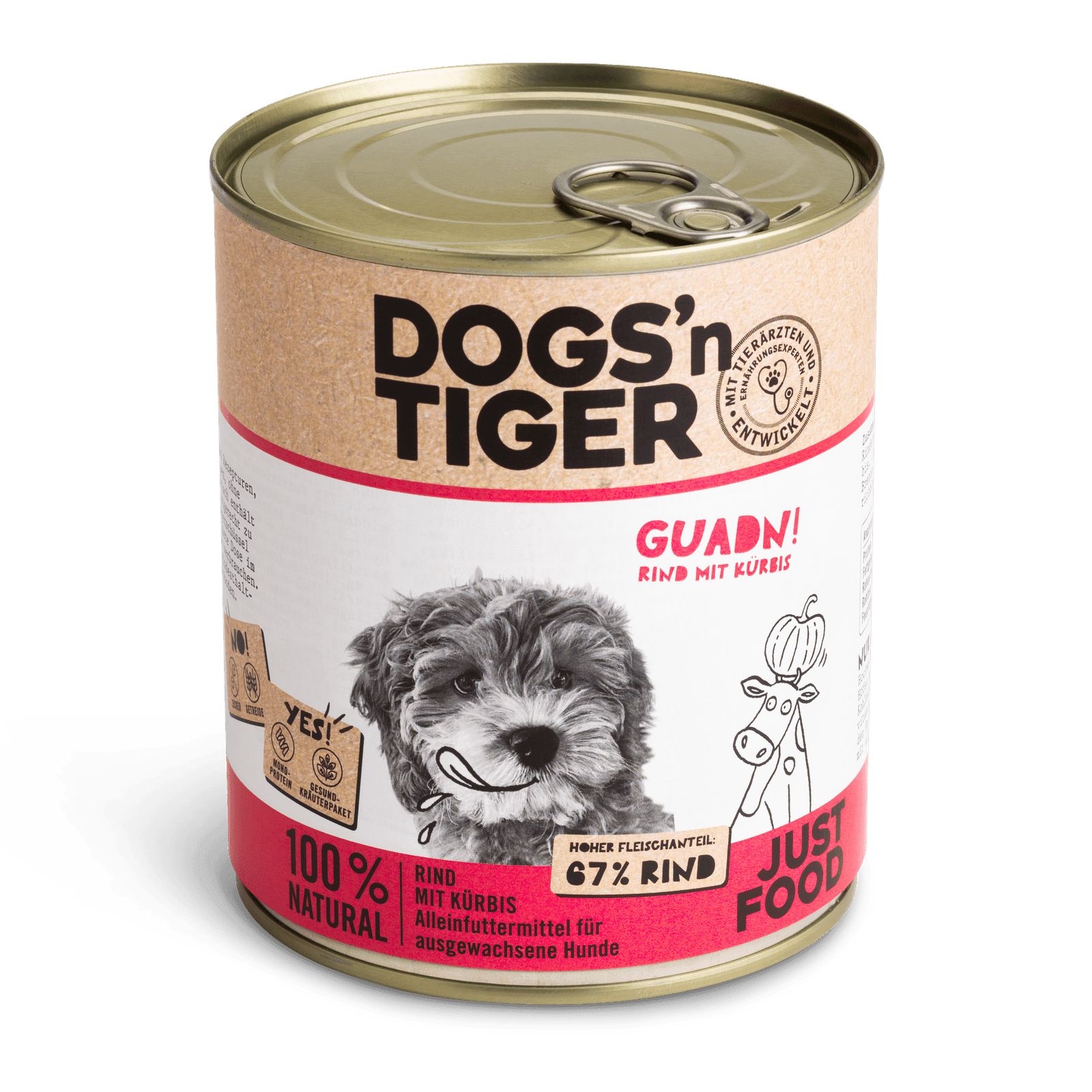 Dogs'n Tiger Hund Guadn! – Nassfutter getreidefrei – zoo.de