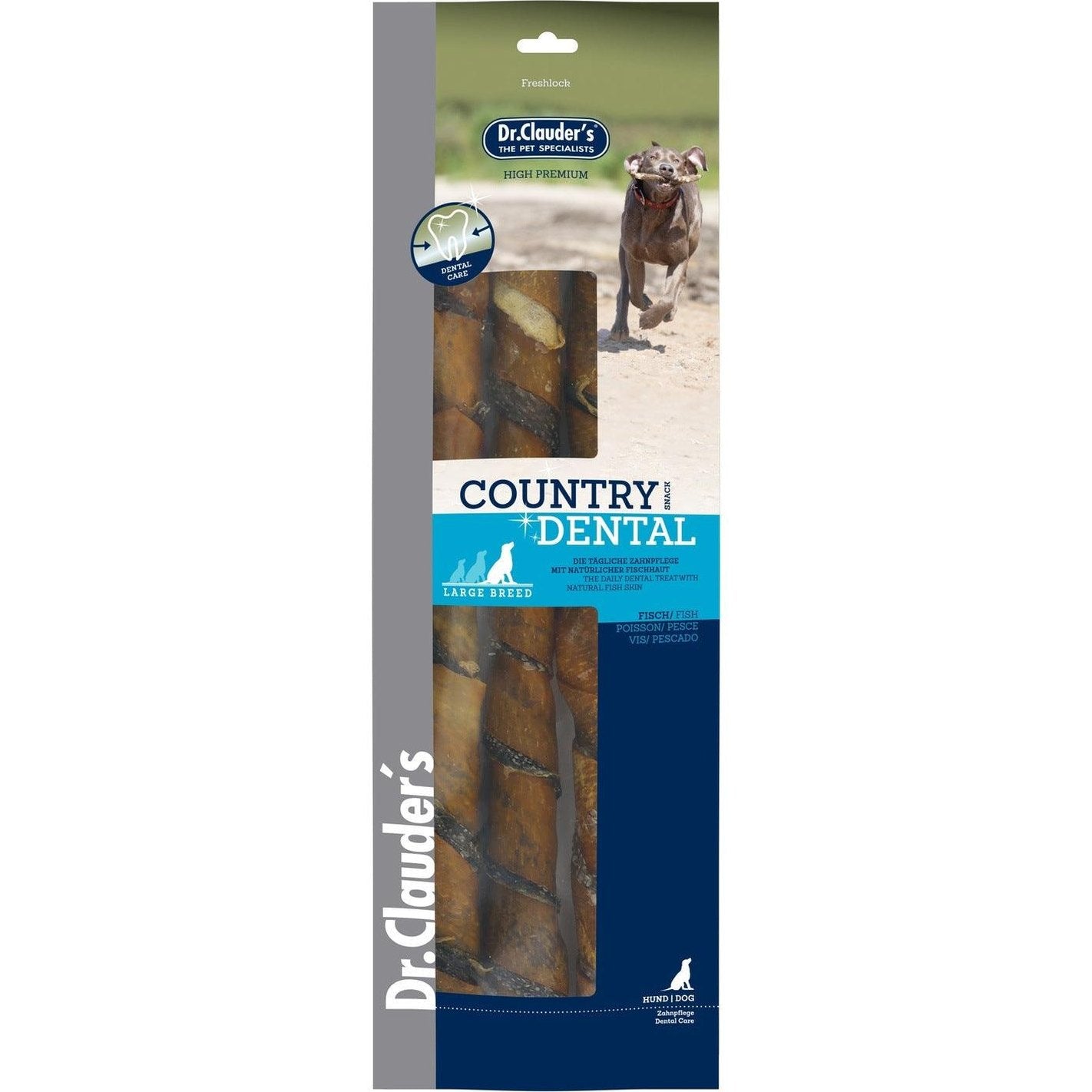 Artikel mit dem Namen Dr.Clauder's Dental Fisch large im Shop von zoo.de , dem Onlineshop für nachhaltiges Hundefutter und Katzenfutter.