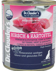 Artikel mit dem Namen Dr.Clauder's Selected Meat Hirsch & Kartoffel im Shop von zoo.de , dem Onlineshop für nachhaltiges Hundefutter und Katzenfutter.