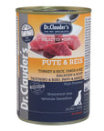 Artikel mit dem Namen Dr.Clauder's Selected Meat Pute & Reis im Shop von zoo.de , dem Onlineshop für nachhaltiges Hundefutter und Katzenfutter.