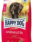 Artikel mit dem Namen Happy Dog Sensible Andalucía im Shop von zoo.de , dem Onlineshop für nachhaltiges Hundefutter und Katzenfutter.