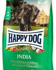 Artikel mit dem Namen Happy Dog Supreme Sensible India im Shop von zoo.de , dem Onlineshop für nachhaltiges Hundefutter und Katzenfutter.