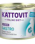 Artikel mit dem Namen Kattovit Feline Diet Gastro Ente im Shop von zoo.de , dem Onlineshop für nachhaltiges Hundefutter und Katzenfutter.